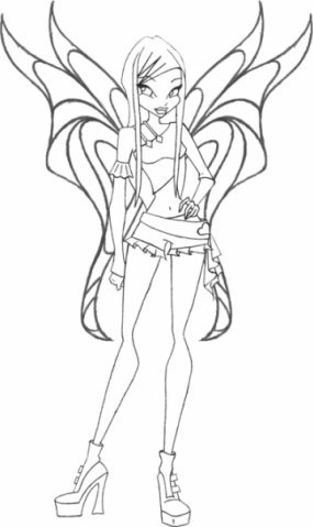 Раскраска Рокси спидикс