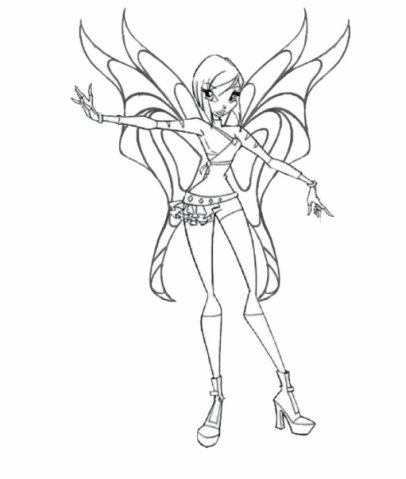 Раскраска Текна спидикс винкс