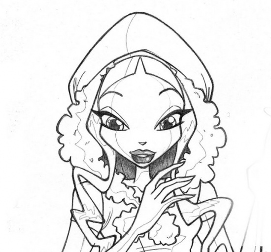 Лейла раскраска