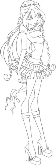 Раскраска Блум Биливикс