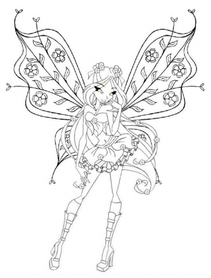 Флора беливикс раскраска