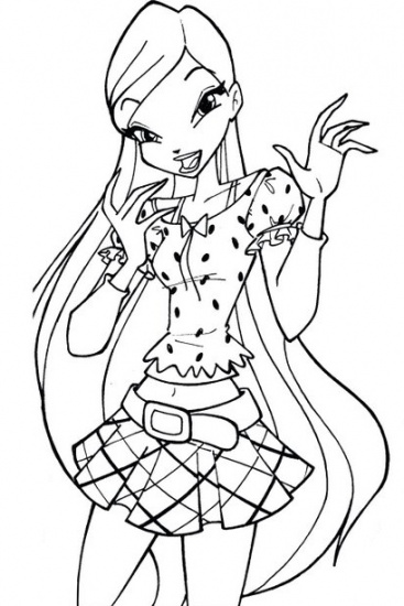 Уникальная Раскраска Муза 4 сезон