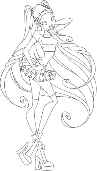 Раскраска Стелла Биливикс