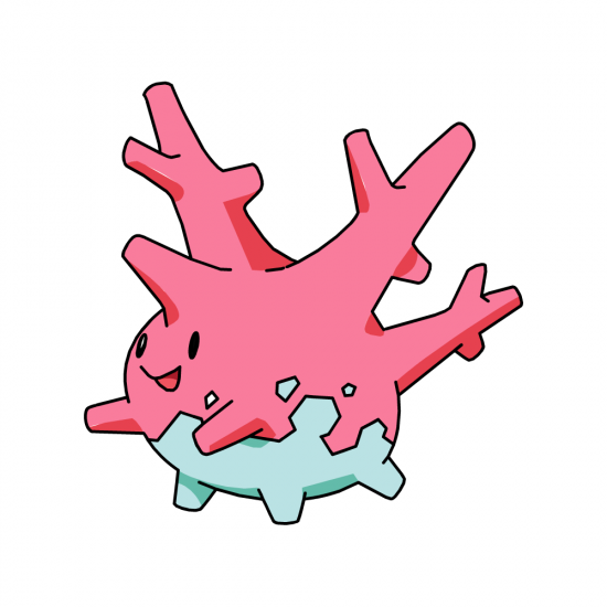 Картинка покемон Корсола/corsola