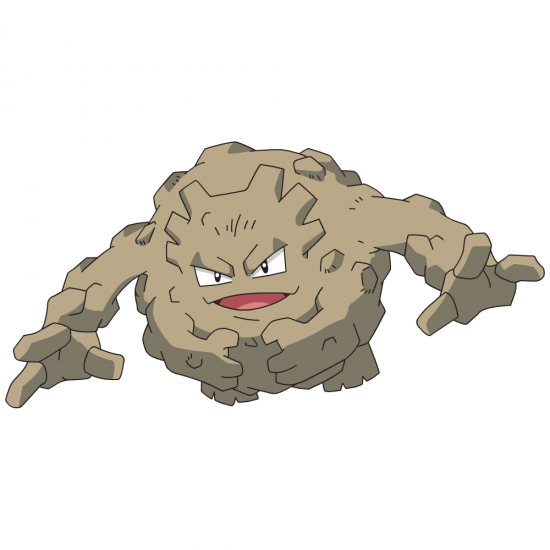 Картинка покемон Гравелер / graveler