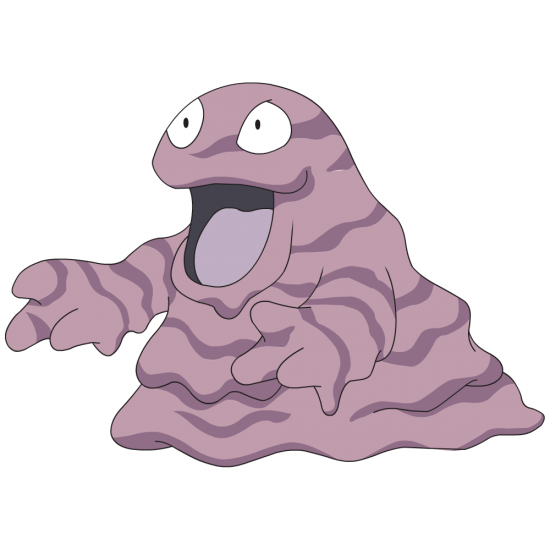 Картинка покемон Гример /  grimer