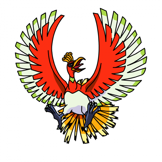 Картинка покемон Хо-Ох / ho-oh