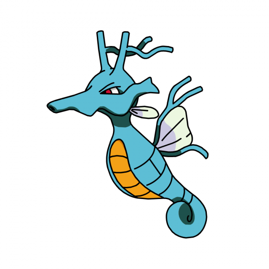 Картинка покемон Кингдра / kingdra