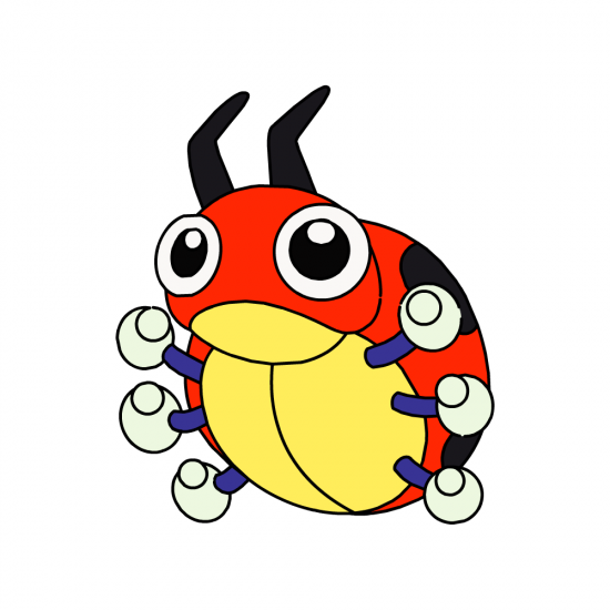 Картинка покемон Ледиба / ledyba