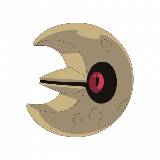 Картинка покемон Лунатон / lunatone