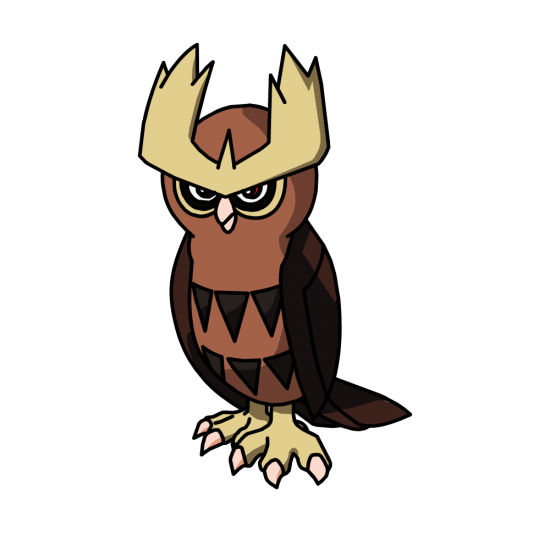 Картинка покемон Ноктоул / noctowl