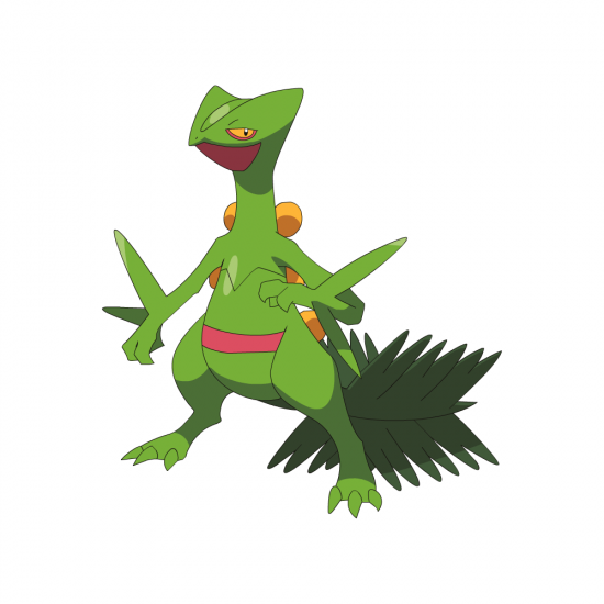 Картинка покемон Скептил / sceptile