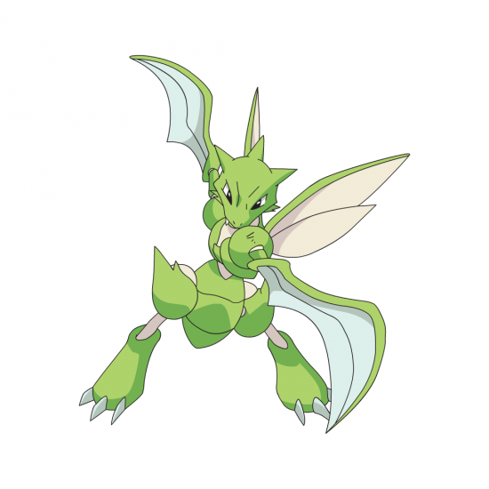 Картинка покемон Скайтер / scyther