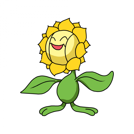 Картинка покемон Санфлора / sunflora