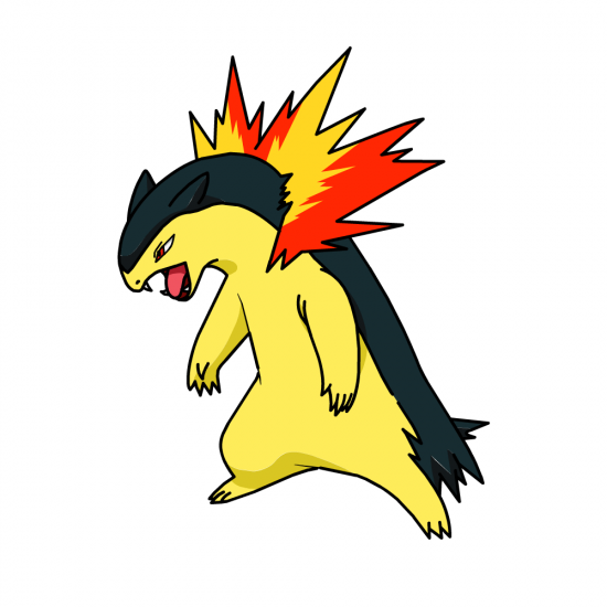 Картинка покемон Тайплойшн / typhlosion