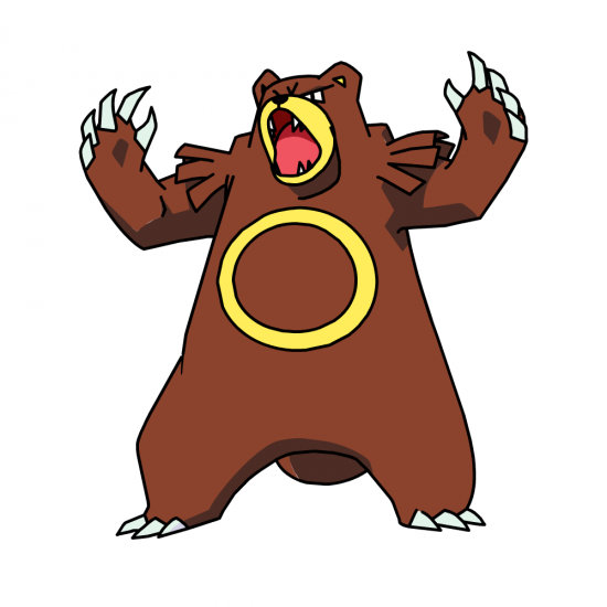 Картинка покемон Урсаринг / ursaring