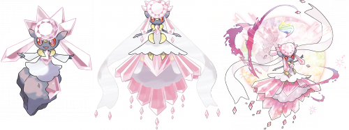 Покемон Дианси и ее трансформации