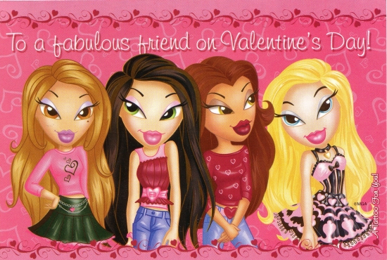 Валентинка с Братц