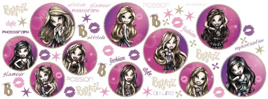 Картинка наклеек Братц