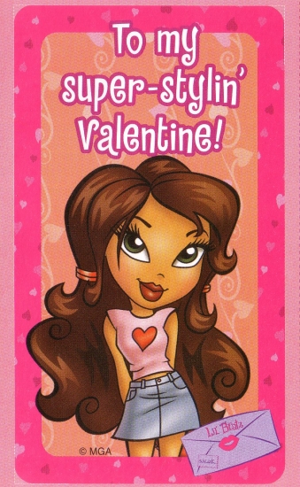 Валентинка Lil Bratz, для стильной валентики