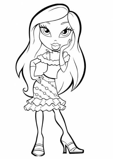Раскраска Братц