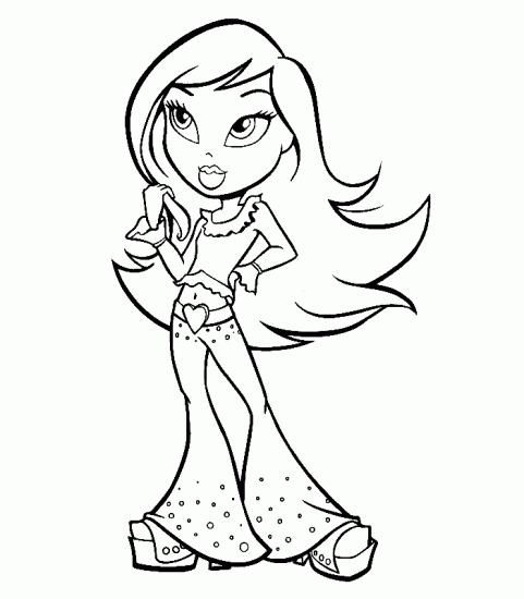 Раскраска Братц