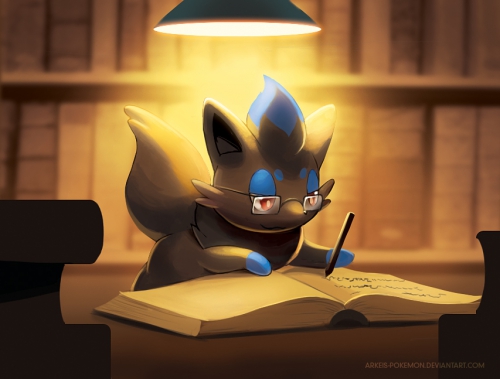 Покемон за чтением