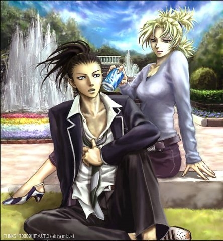 Темари и Шикамару в городе