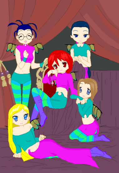 Чародейки в аниме стиле