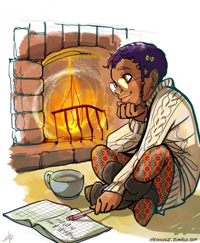 Тарани у камина...когда дрова не нужны