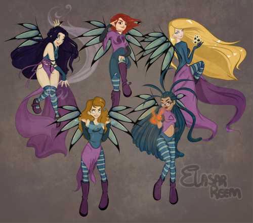 Чародейки WITCH красивый рисунок