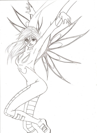 Фанарт рисунок в стиле Чародеек