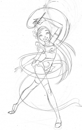 Хай Лин с лентами