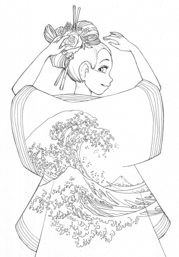 Хай Лин и восточный наряд