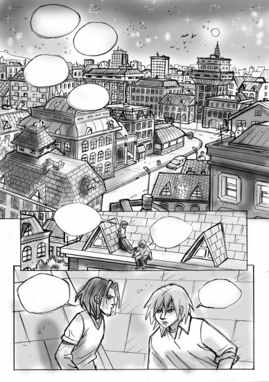 Набросок к комиксу Чародеек WITCH