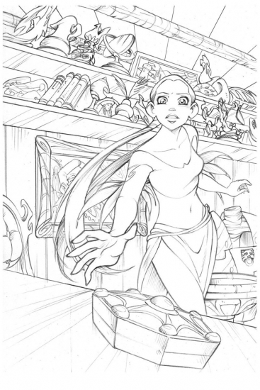 Набросок к комиксу Чародеек WITCH