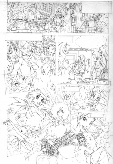 Набросок к комиксу Чародеек WITCH