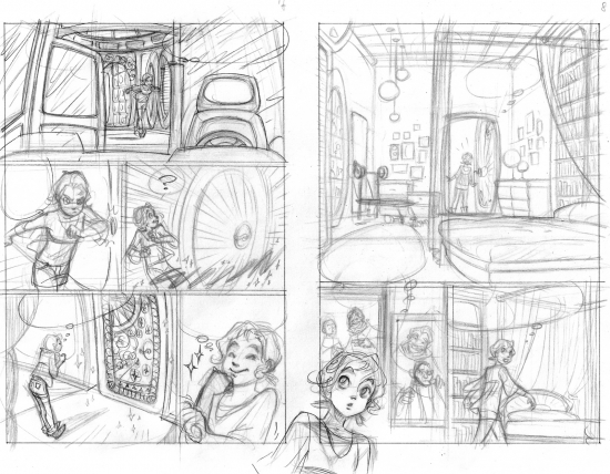 Набросок к комиксу Чародеек WITCH