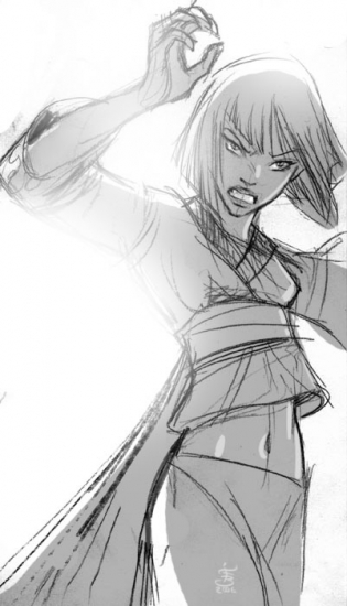 Набросок Орубе от художницы Чародеек