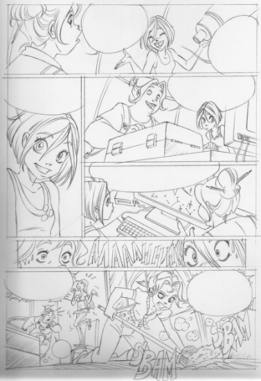 Набросок к комиксу Чародеек WITCH