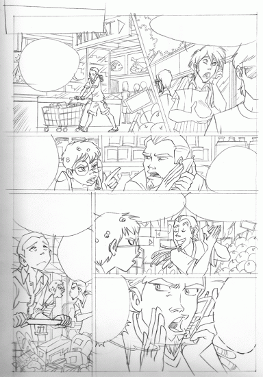 Набросок к комиксу Чародеек WITCH