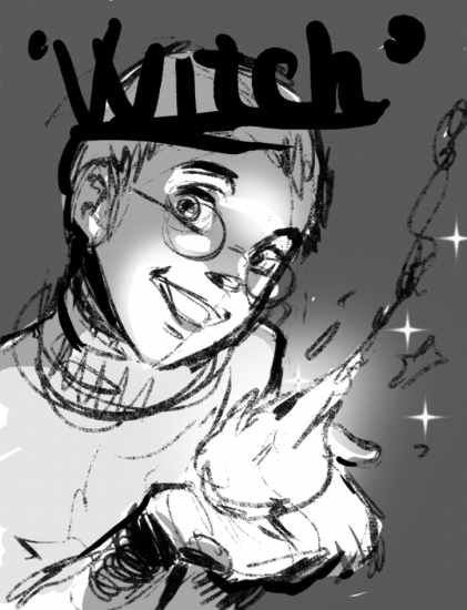 Набросок Тараниот художницы Чародеек