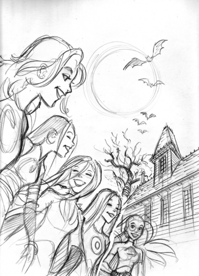 Набросок WITCH от художницы Чародеек