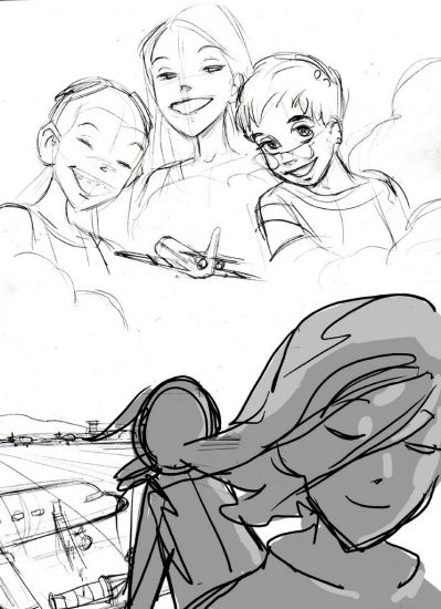 Набросок к комиксу от художницы Чародеек