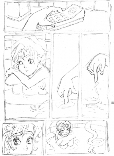 Набросок к комиксу Чародеек WITCH