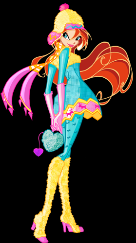 Блум зимний наряд, новая поза