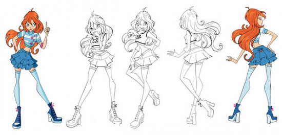 Блум в разных позах