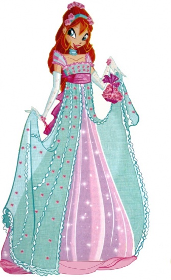 Блум в свадебном платье