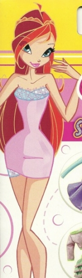 Блум, картинка в коробке одежды для кукол