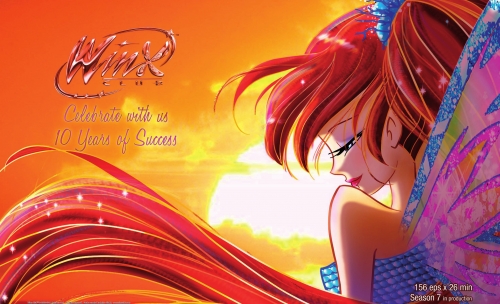 Блум Сиреникс на фоне заката, большая картинка